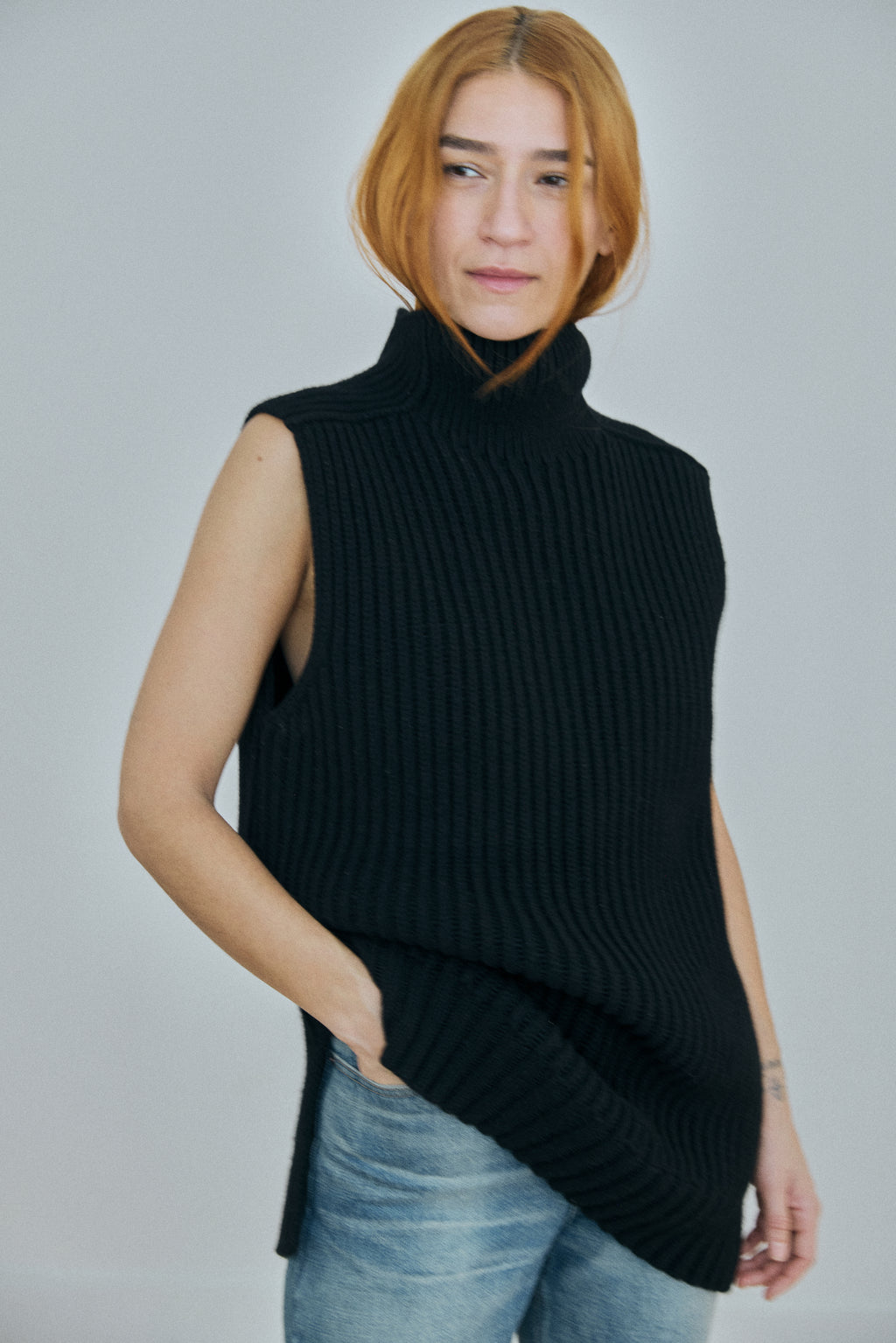 Céline High Neck Vest