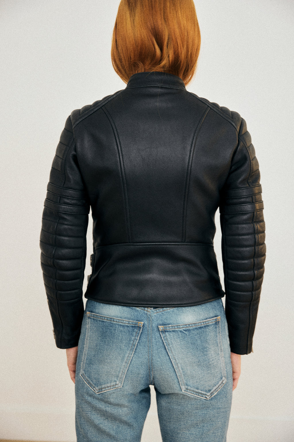 Céline leather biker jacket