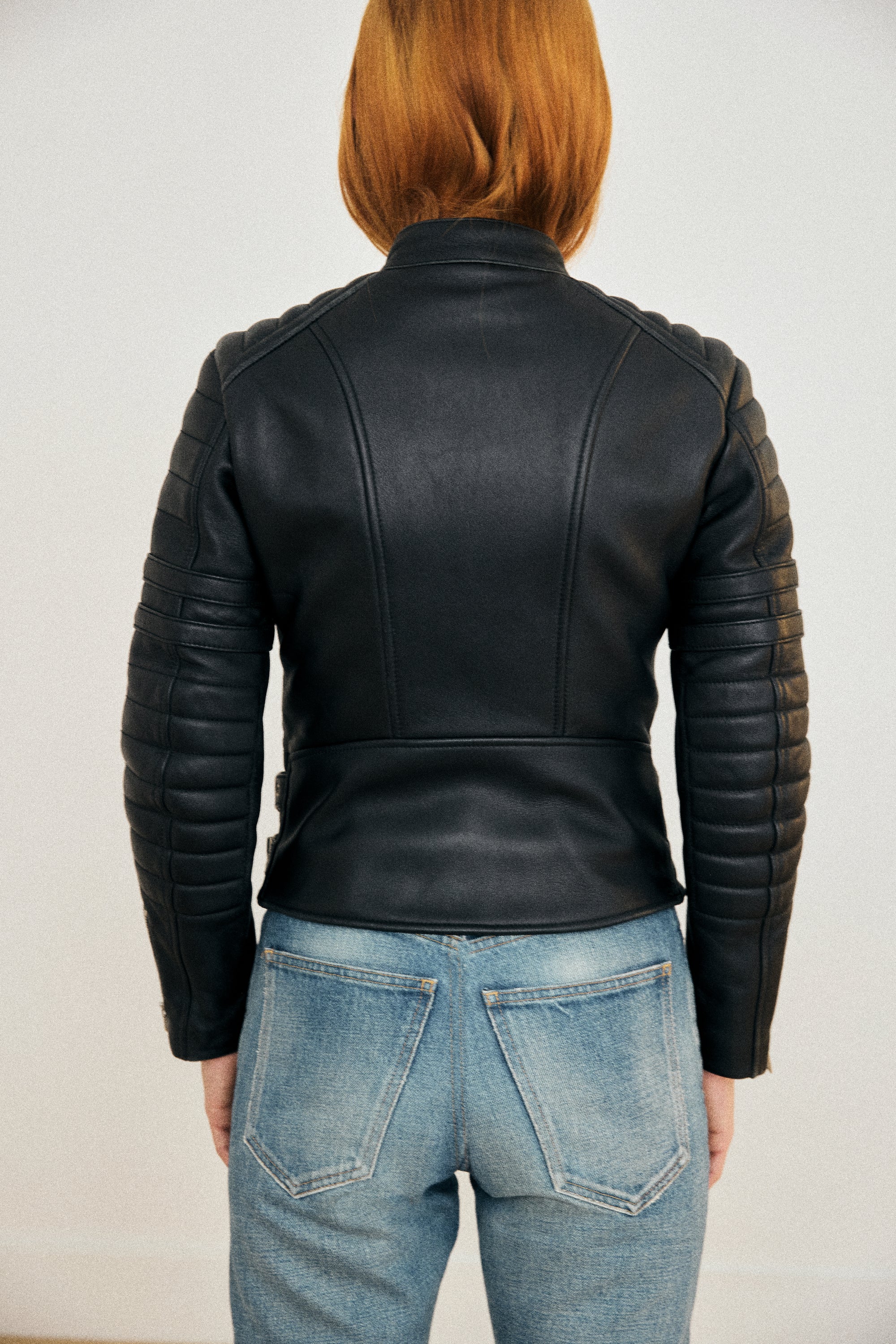 Céline leather biker jacket