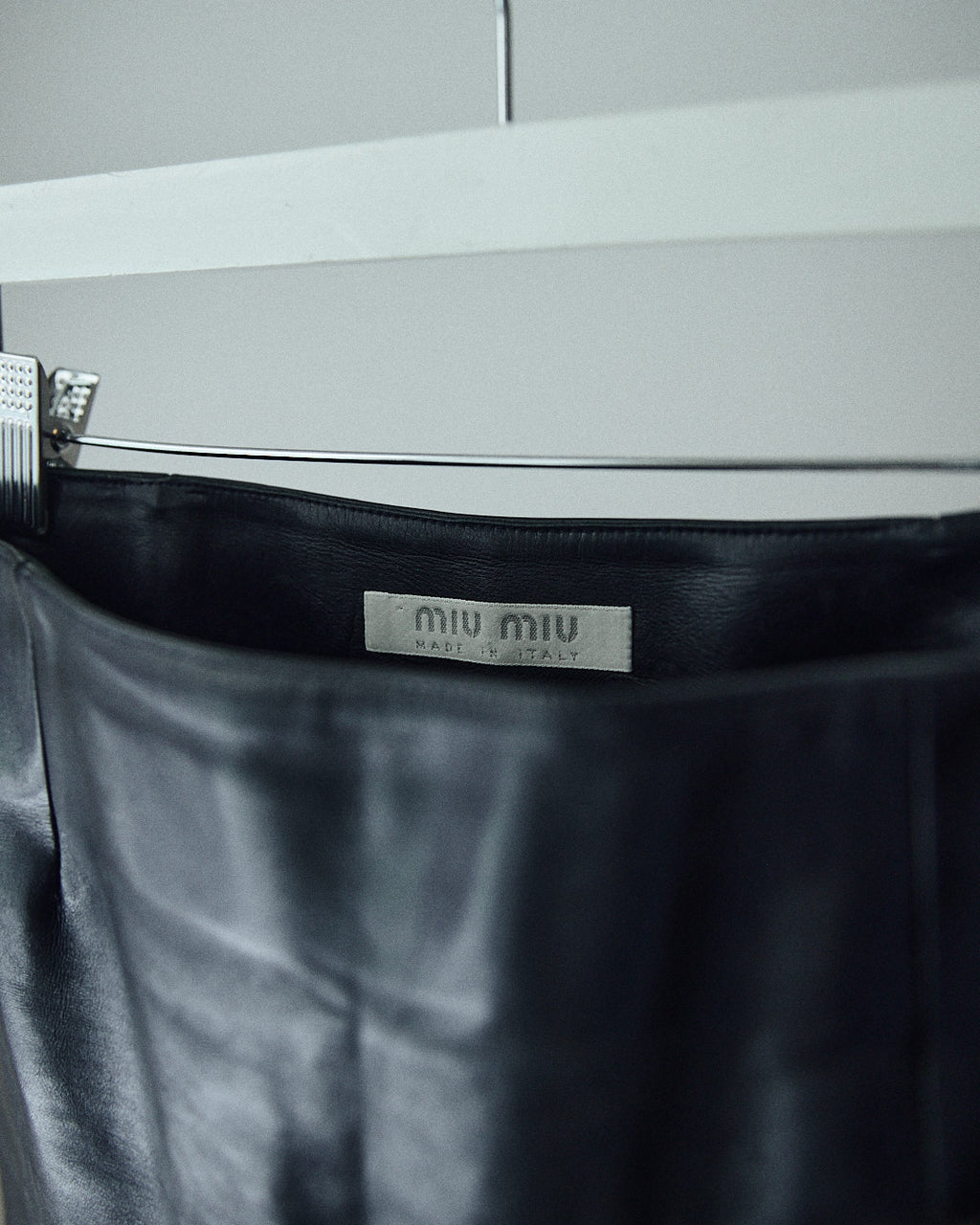 Miu Miu leather skirt