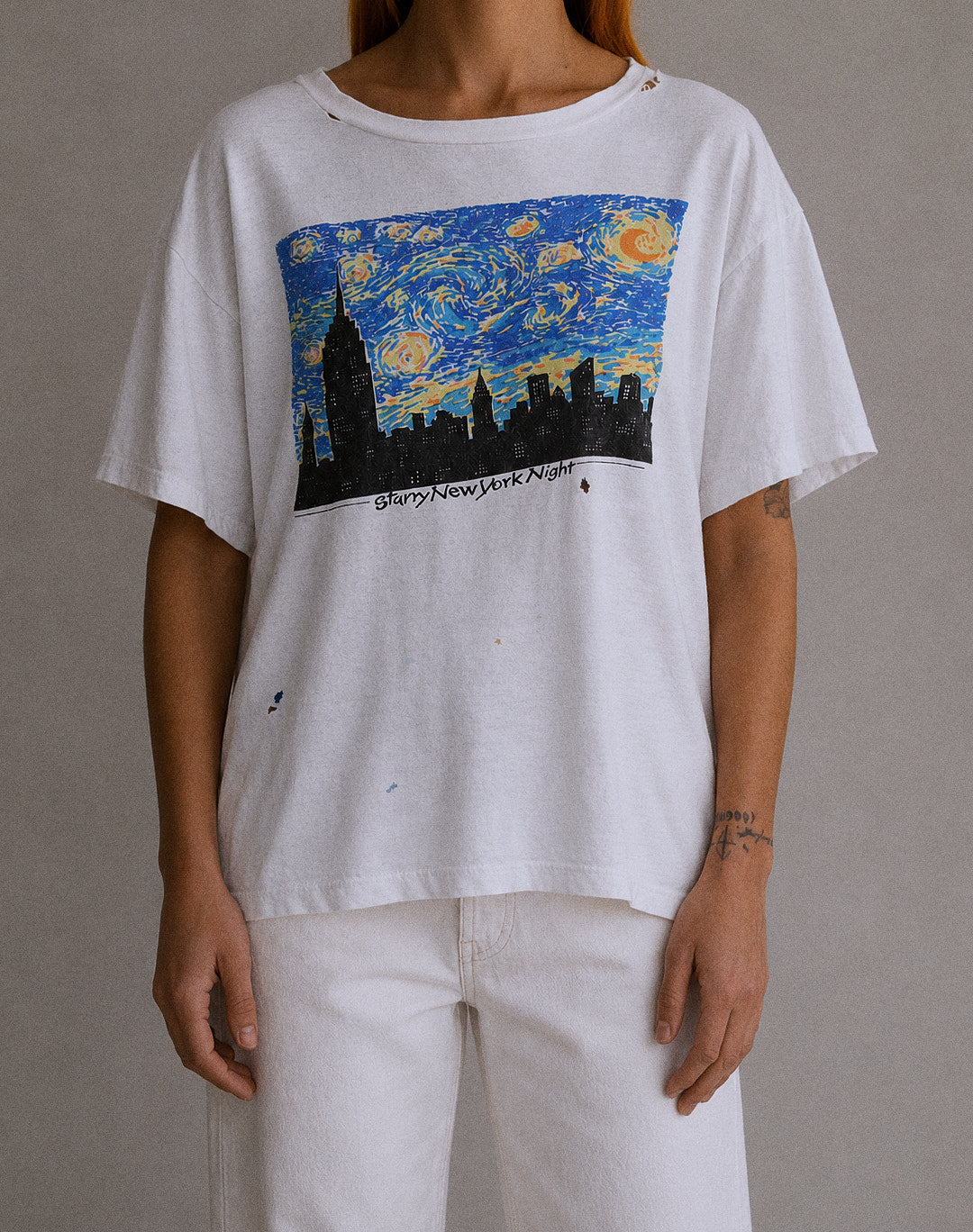 Starry New York Night Vintage Tee