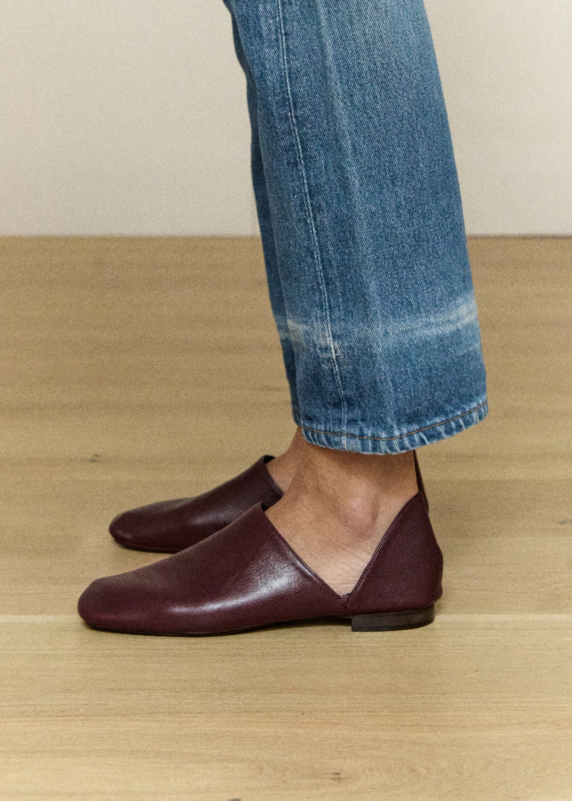 Leather D'Orsay Loafers