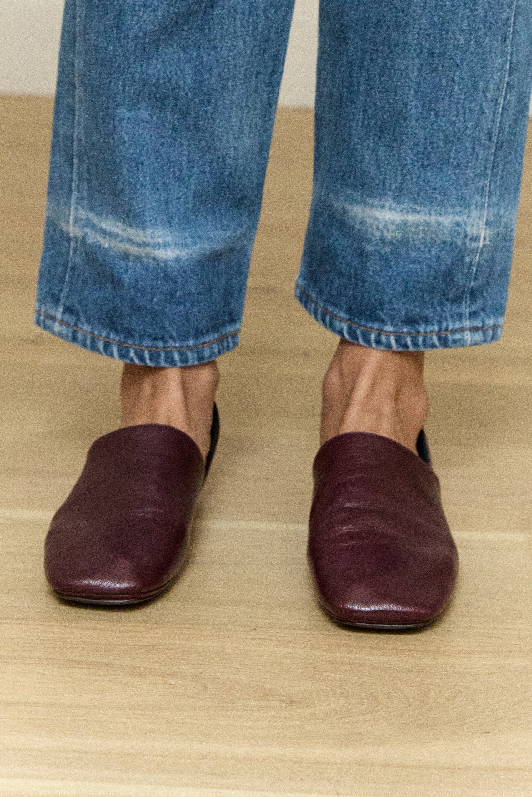 Leather D'Orsay Loafers