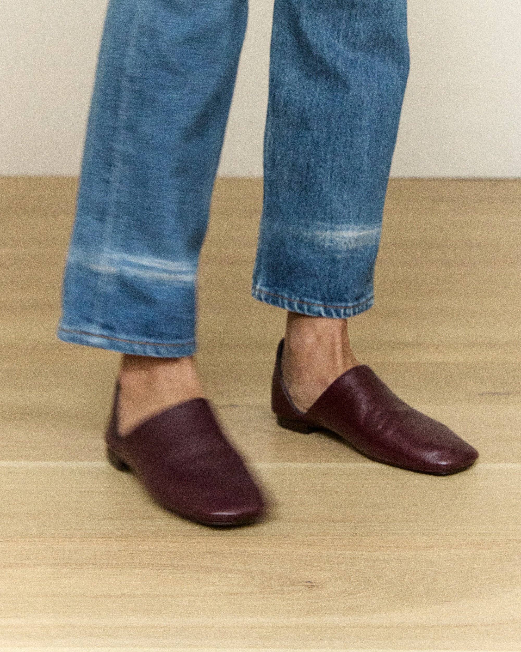 Leather D'Orsay Loafers