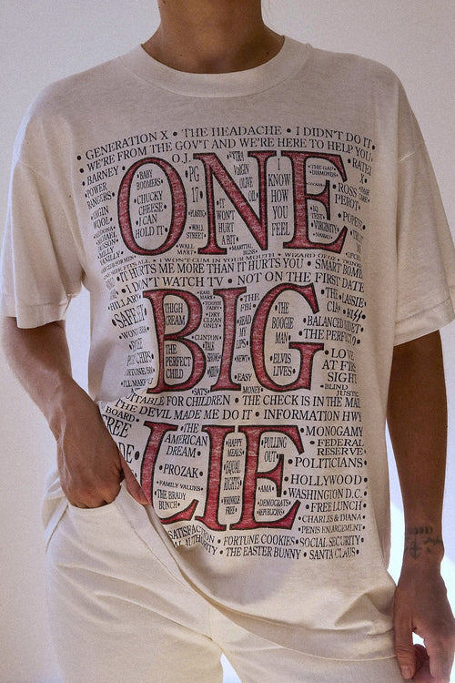 "One Big Lie" Vintage Tee