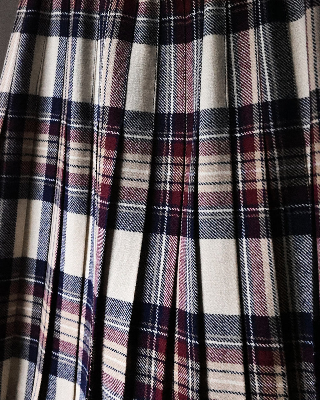 Wool Pleated Skirt