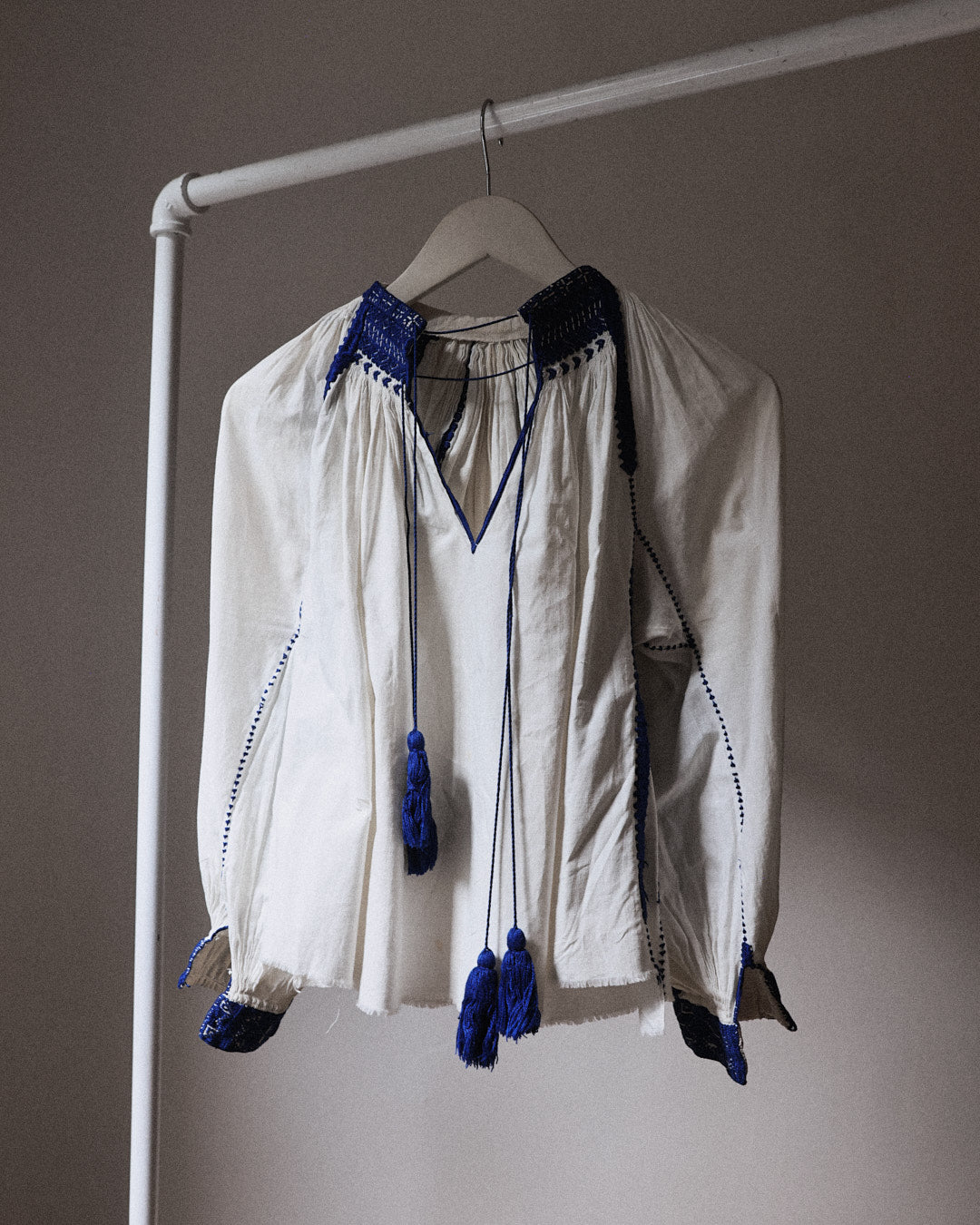 70s embroidered blouse