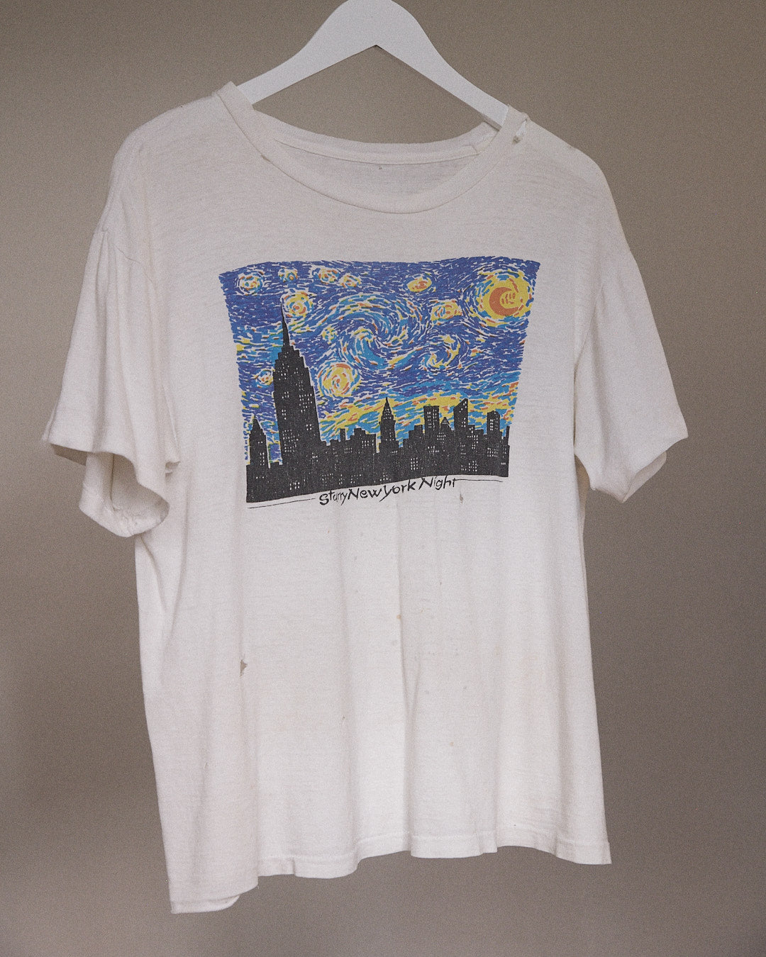 Trashed Starry Night Vintage T-shirt